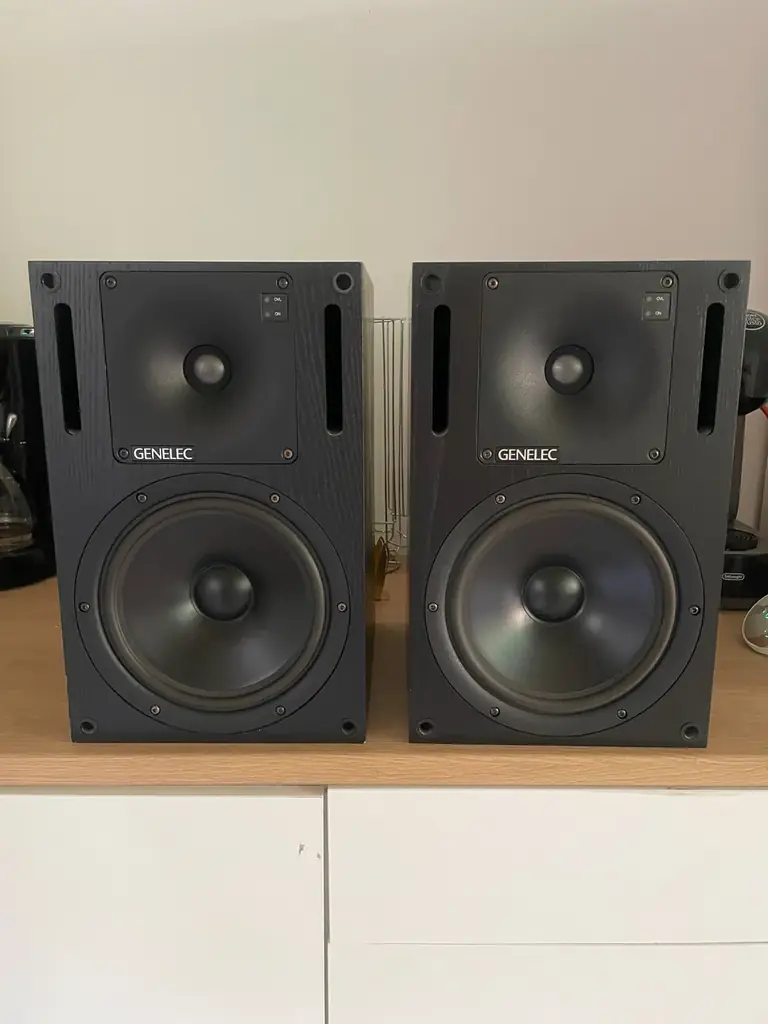 GENELEC 1031A BI-AMPLIFIED MONITORING SYSTEM MAGNETICALLY SHIELDED