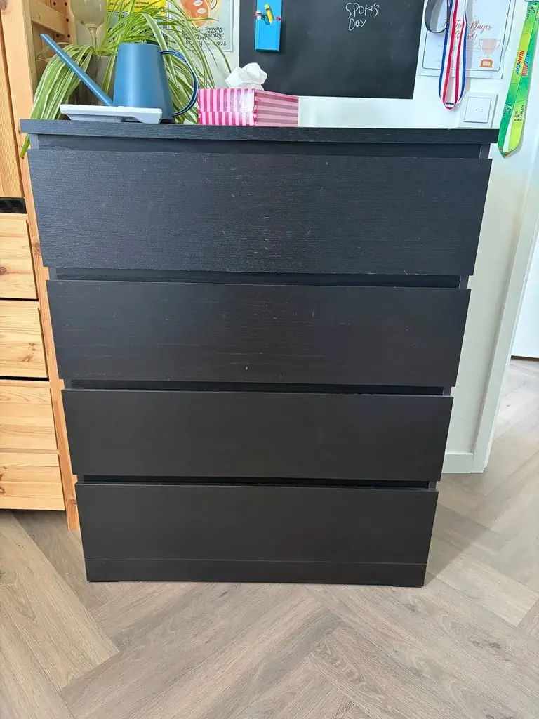 Ikea Malm комод черный, 80x100x48, €45