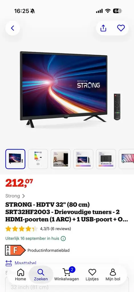 🖤Телевизор Strong + пульт
