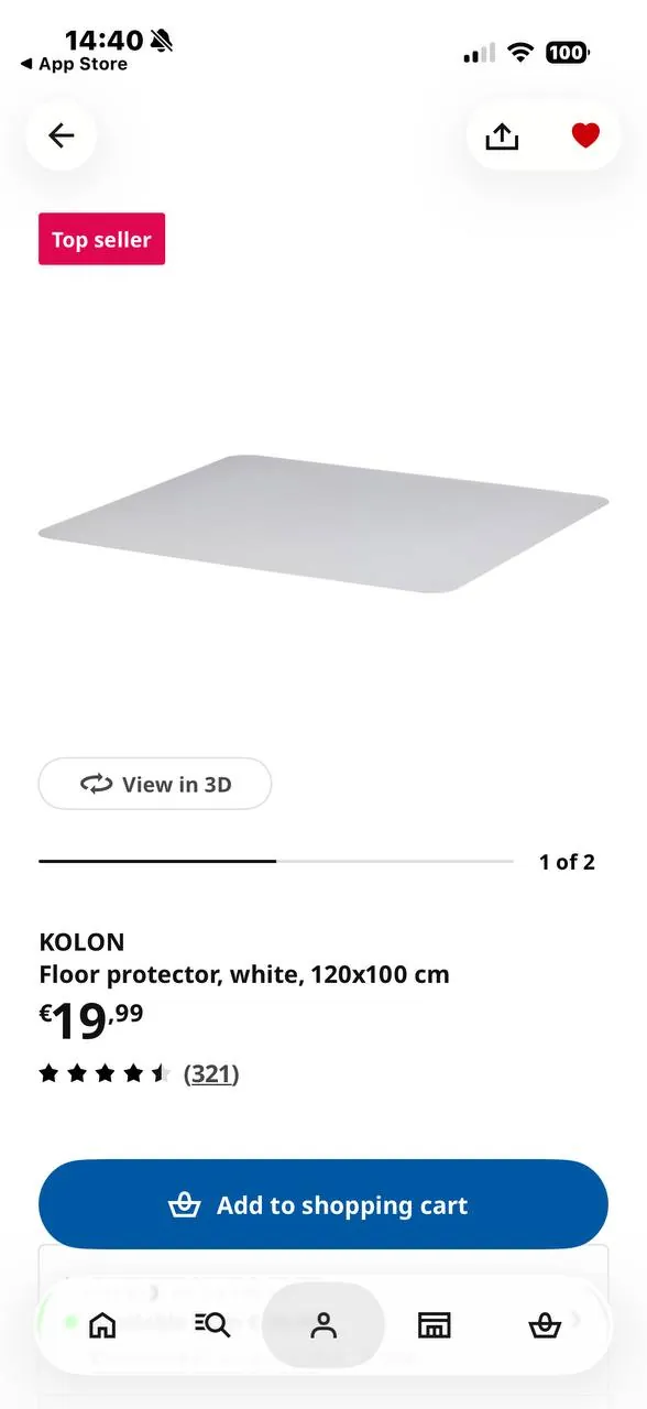 Защита для пола из Ikea.