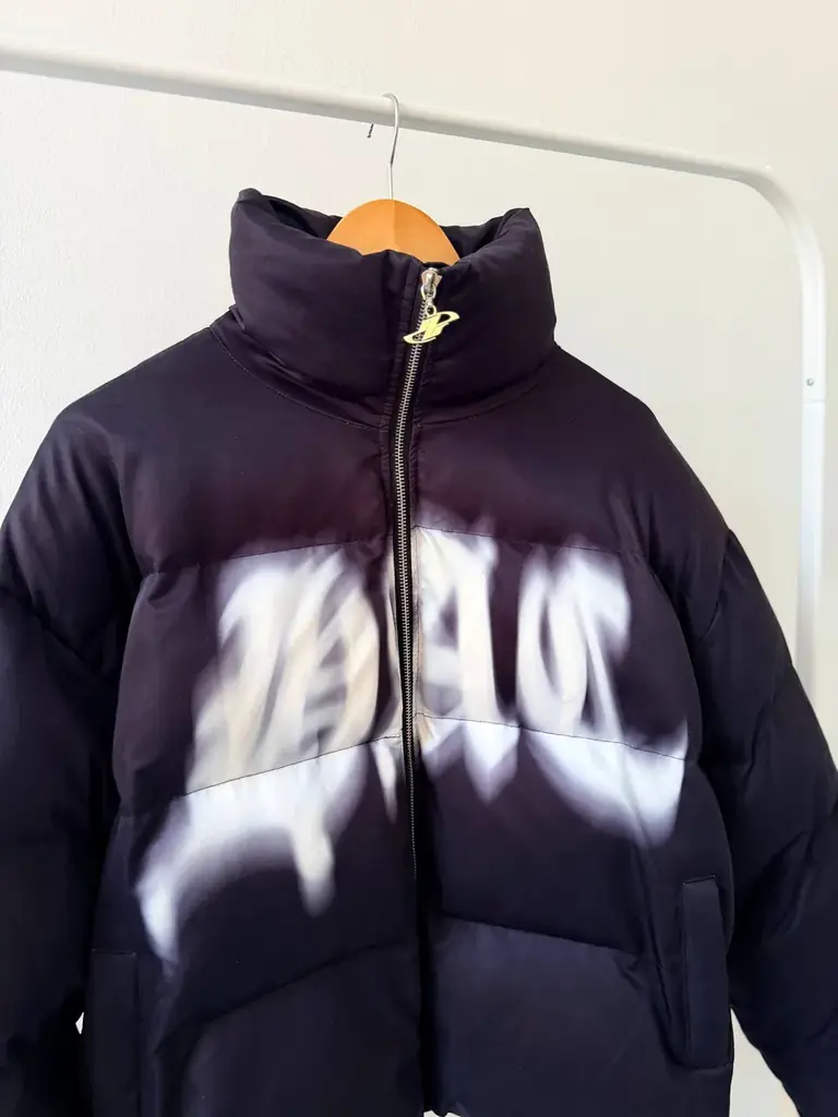 HARSH AND CRUEL Graffiti Puffer Jacket