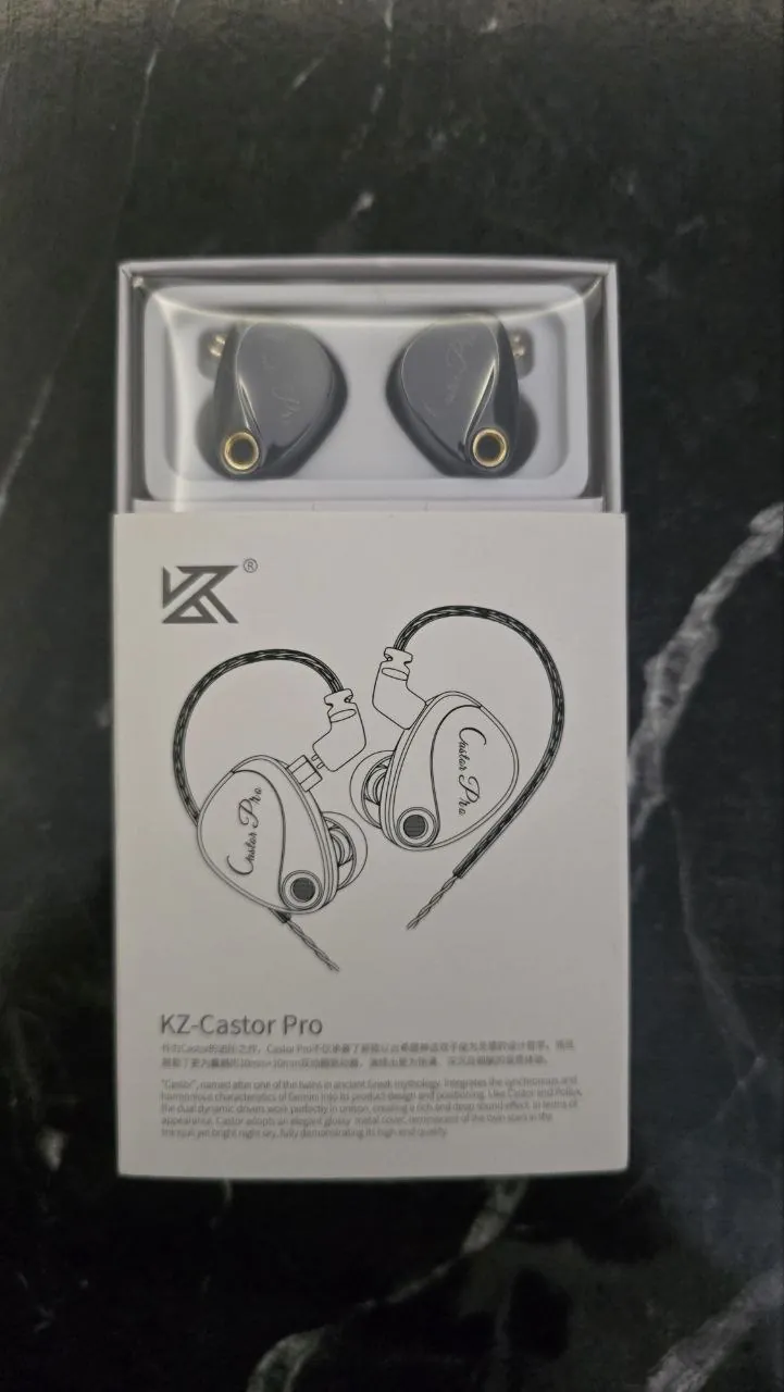Продам ПРОВОДНЫЕ IEM наушники KZ Castor Pro. Версия Harman - серебряные  и Бас версия - черные.