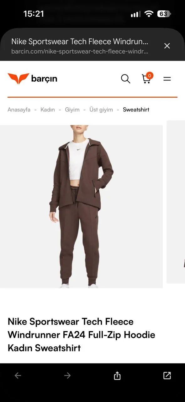 Спортивный костюм Nike Tech Fleece — оригинальный цвет Baroque Brown!