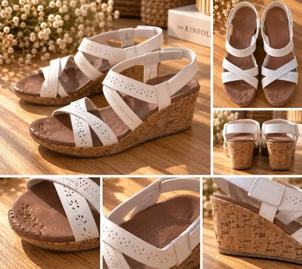 Продаются женские сандалии Skechers Luxe Foam.