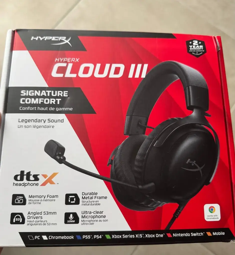 Геймерские наушники HyperX Cloud 3 Black