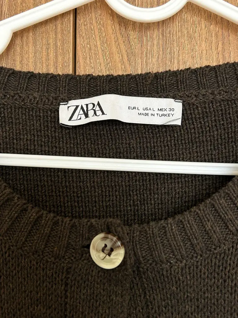 Коричневый кардиган Zara