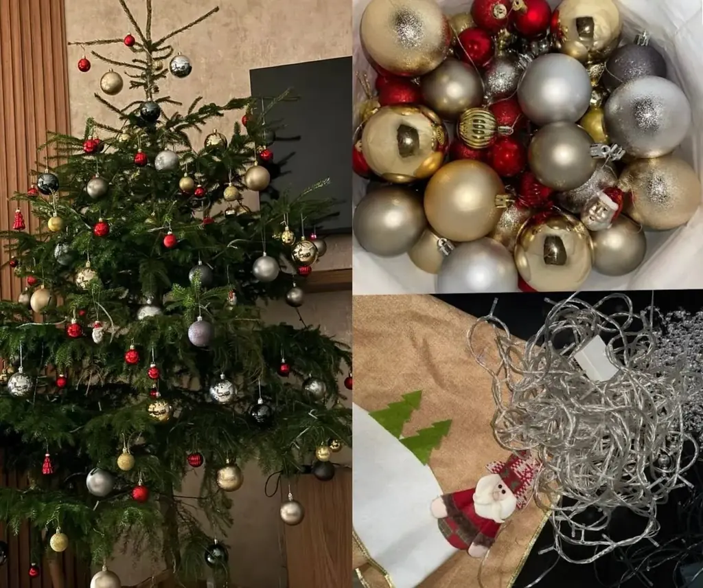 Огромный пакет с новогодними игрушками более 100 шт разных размеров, стеклянные и пластик