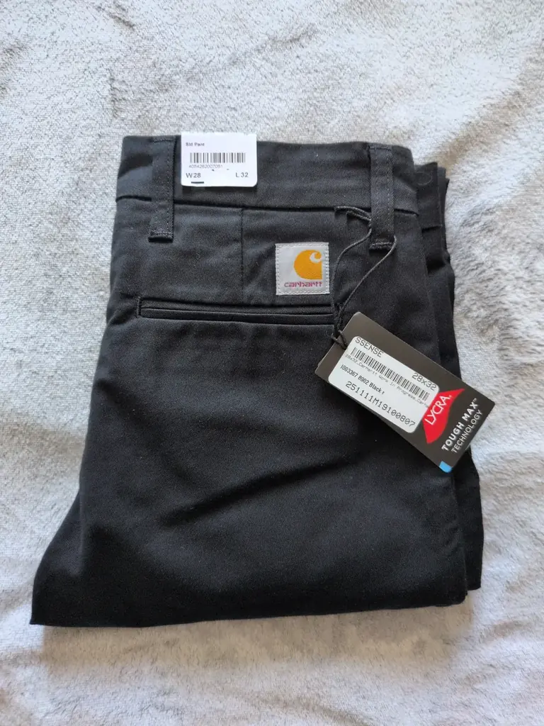 Продам новые (с бирками) черные брюки Carhartt WIP Sid Pant 28x32 👖