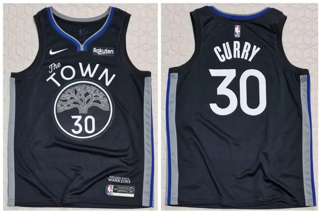 Джерси NBA Golden State Warriors GSW, 30 Curry, "The Town" City edition сезона 2019-2020
