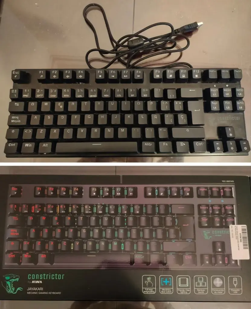 1. Проводная механическая клавиатура Constrictor AIWA JAYAKARI TEC-3001KG
