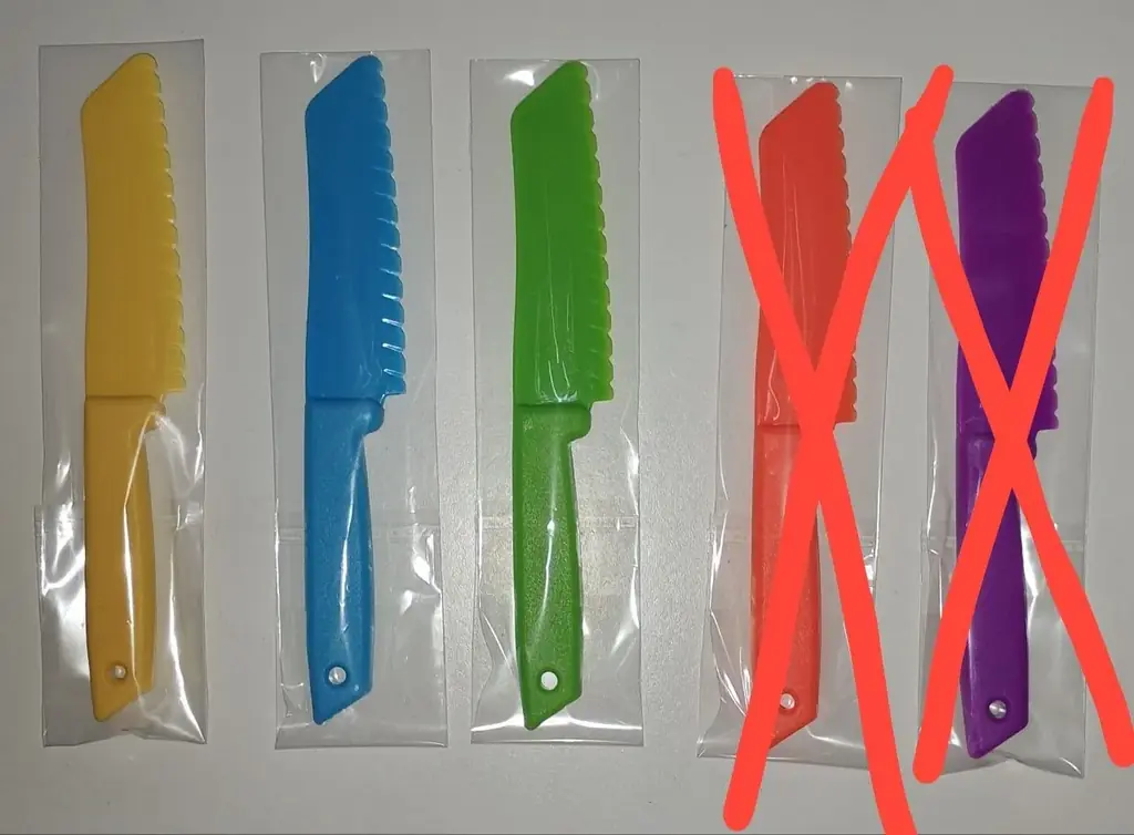 Нож кухонный безопасный детский