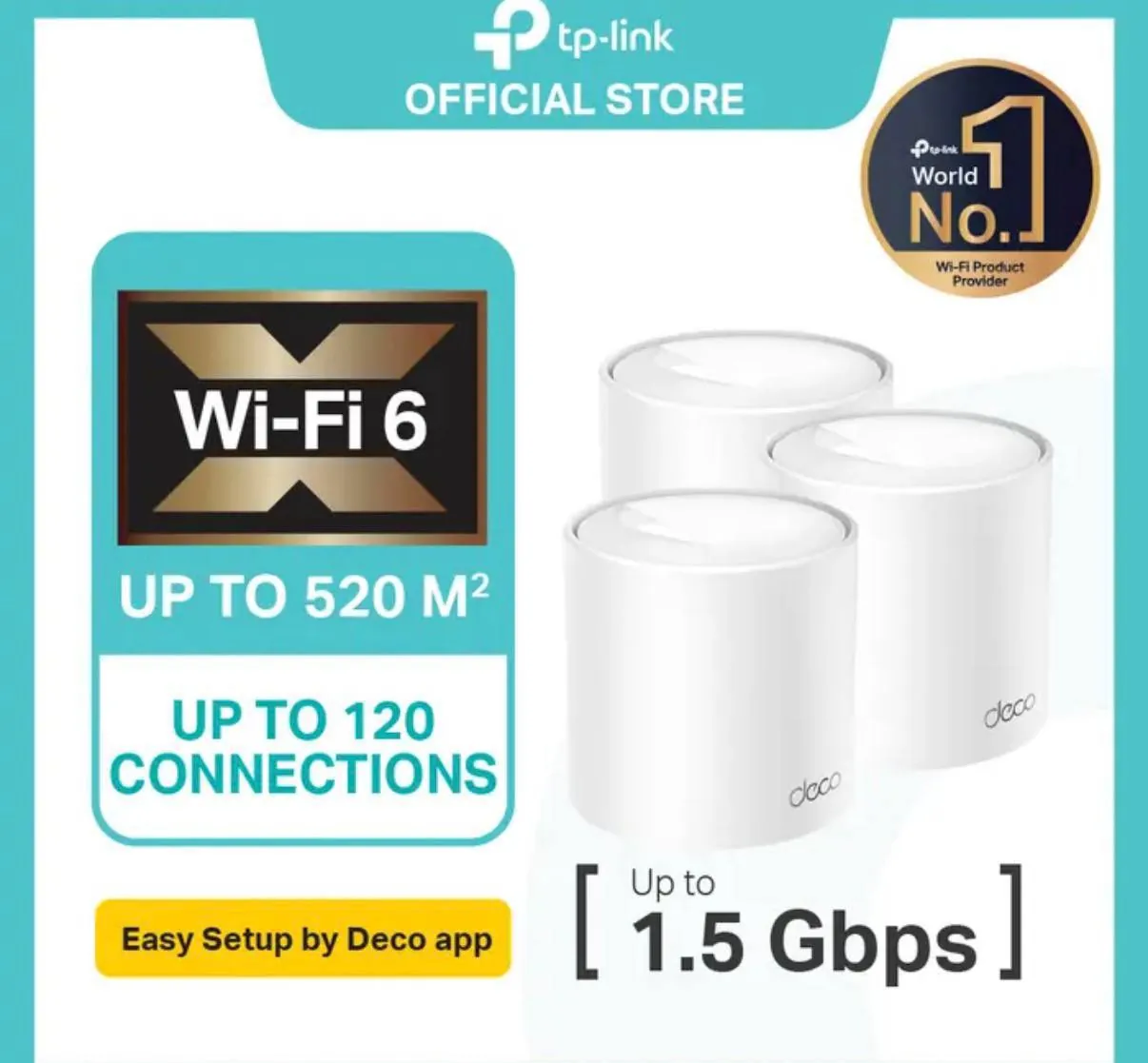 1️⃣.Mesh-система  Усилитель WiFi TP-Link Deco X10 WiFi 6 (комплект из 3 точек). Идеальное состояние…