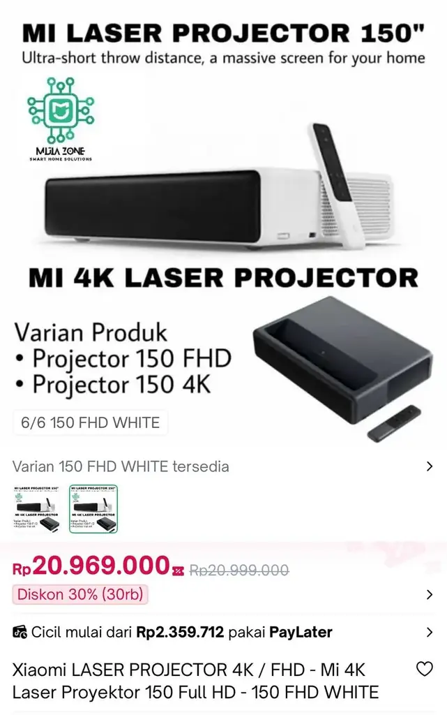 Продается Проектор напольный 150 дюймов.