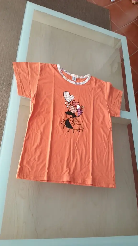 Футболка, L, ярко- оранжевая, 3€, Эшторил