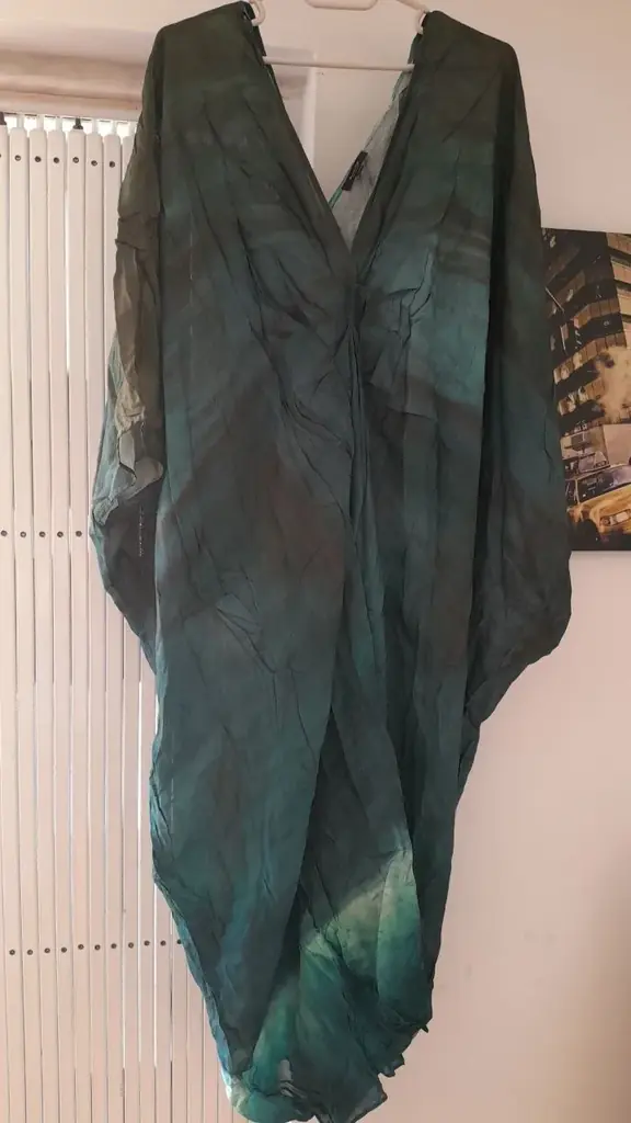 Изумрудная туника Massimo Dutti, S, почти новая, из натурального материала, 10€, Эшторил