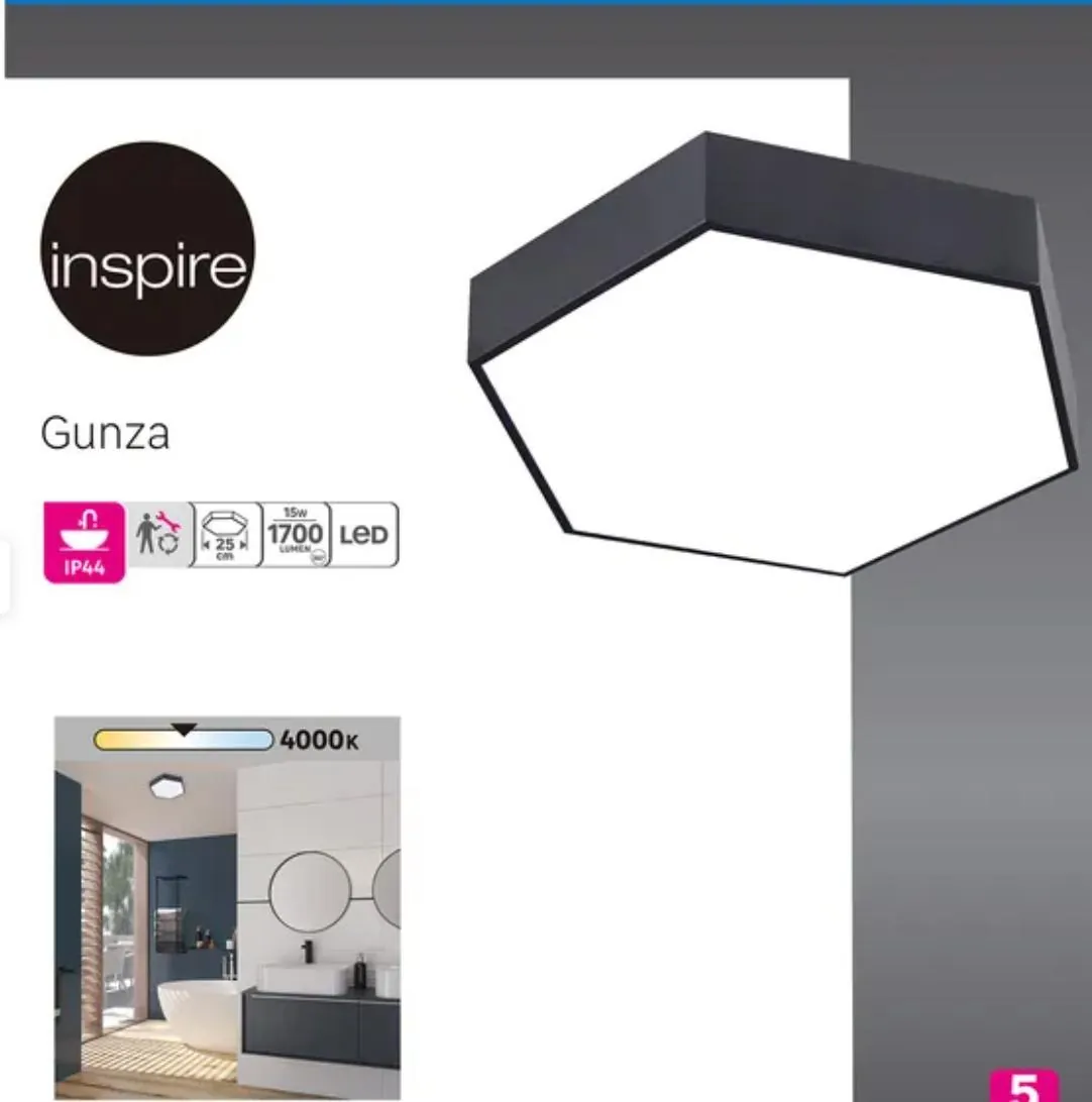 💡 LED светильник Inspire Gunza (IP44)