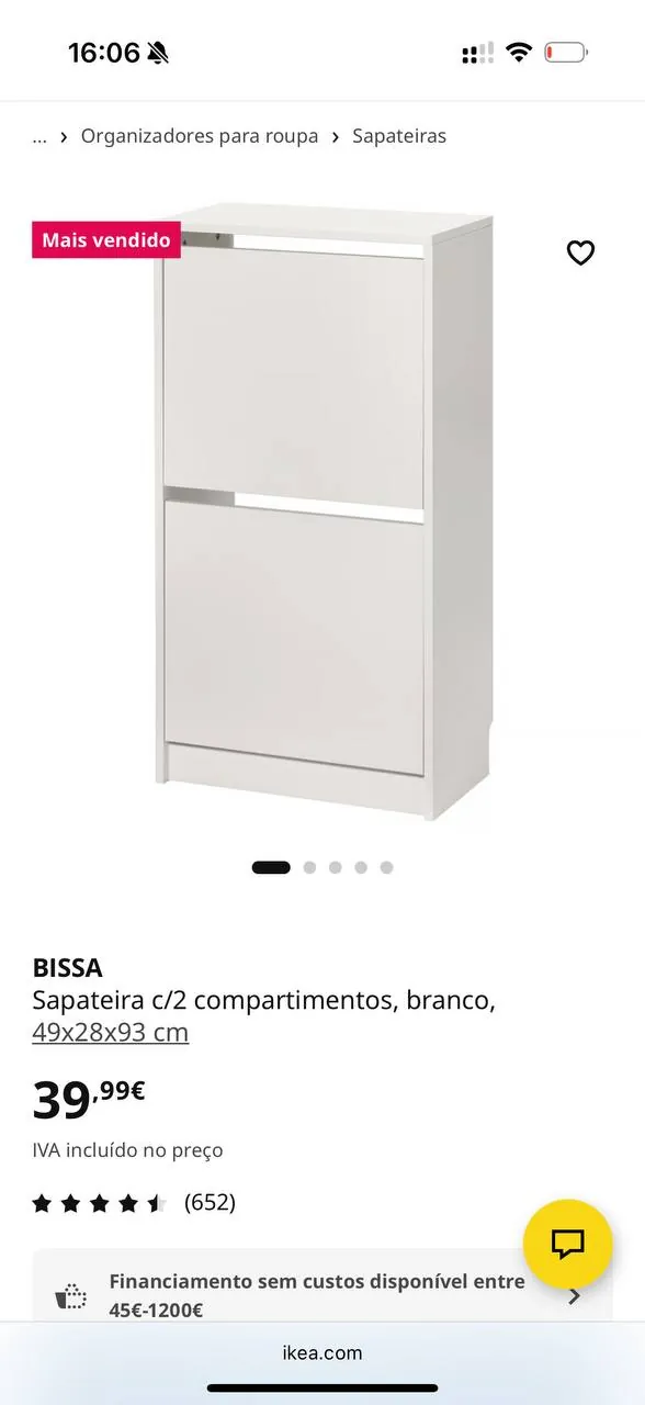Обувница IKEA Bissa