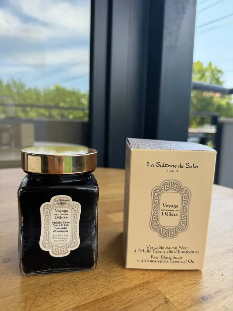 Savon noir La Sultane de Saba - знаменитое французское серное мыло с эвкалиптом. Идеальный состав, …