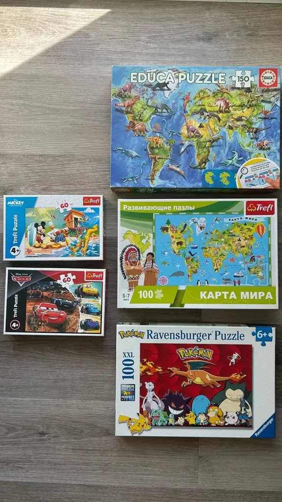 Продам комплект из 5 пазлов: