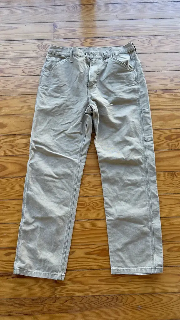 Карго штаны Levi’s 568 Carpenter pants. Цвет бежевый.