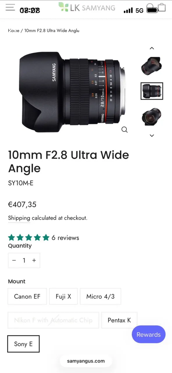 Широкоугольный, объектив для камеры Sony. E-mount