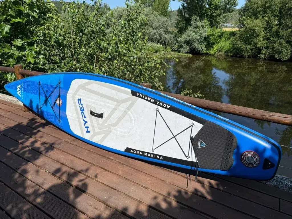 Продам туринговый сап: aqua marina hyper 11.6 (2020) (рюкзак, лиш, насос) + новое весло aqua marina…