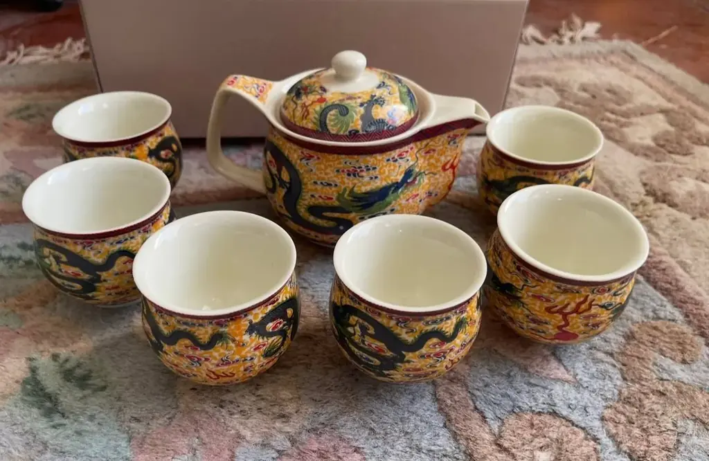 Китайский чайный сервиз с драконами — 35 € 🐉