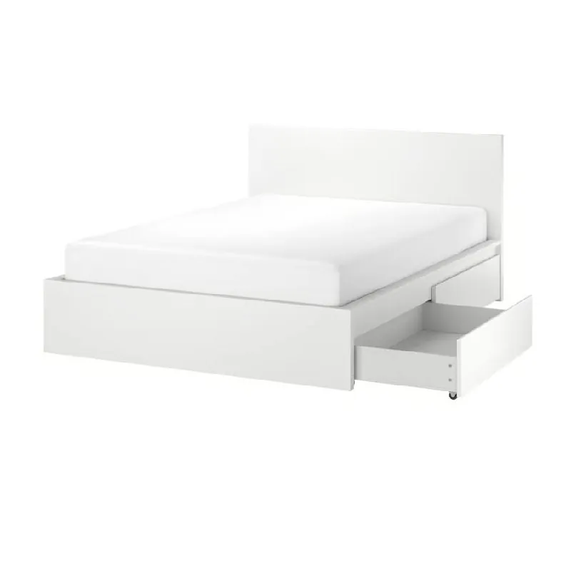 ✅Срочно продам двуспальную кровать IKEA MALM с 4 ящиками