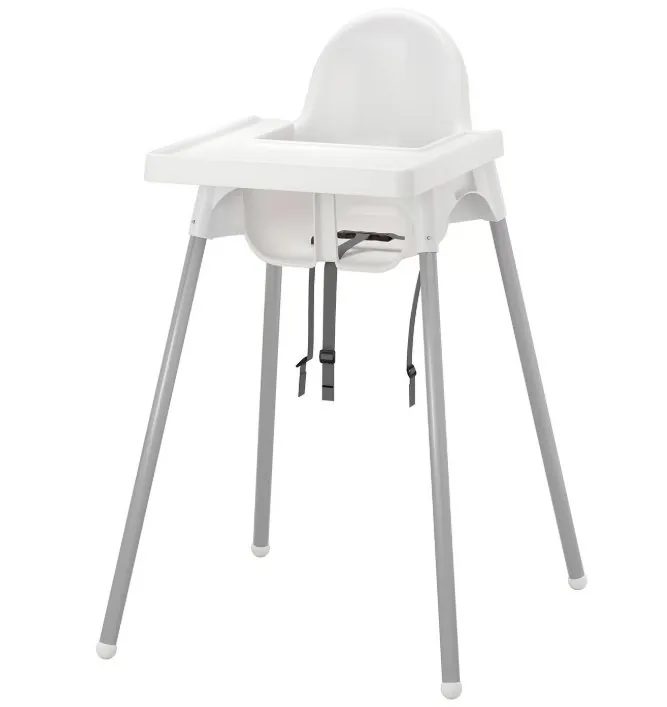 Стульчик для кормления IKEA ANTILOP, белый (со столиком)