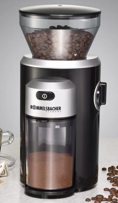 Кофемолка Rommelsbacher EKM 300 (конические жернова) + рожковая кофемашина в подарок