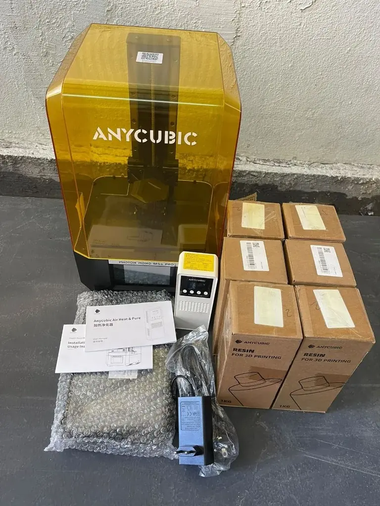 Anycubic Photon Mono M5s Pro 14K + 6 кг смолы + Air Heat & Pure — всё новое
