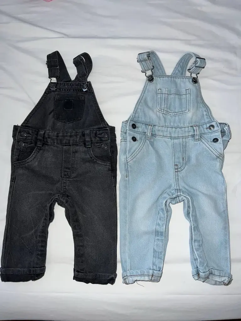 👖 Продам 2 детских джинсовых комбинезона 💙🖤