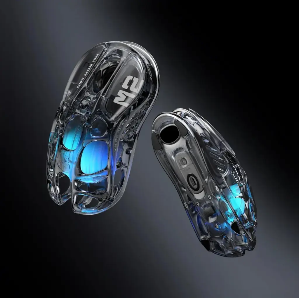 Продаётся футуристичная игровая мышь GravaStar Mercury M2 (Transparent Black).
