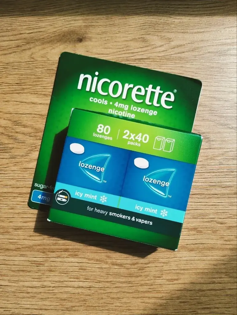Никотиновые леденцы Nicorette – 80 штук по 4 мг никотина, с мятным вкусом