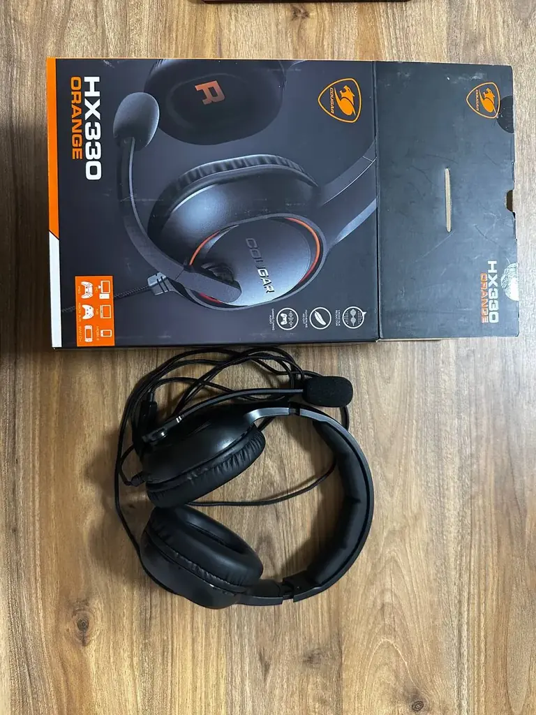 Проводные игровые наушники Cougar hx330 orange.