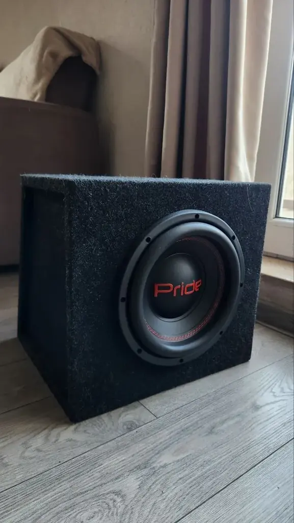 Сабвуфер pride 10см. 450w. Отличное состояние. 300 лари без торга
