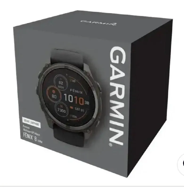 Смарт-часы Garmin Fenix 8 47mm Solar Sapphire Carbon Gray DLC Titanium с сапфировым стеклом, GPS. Ц…