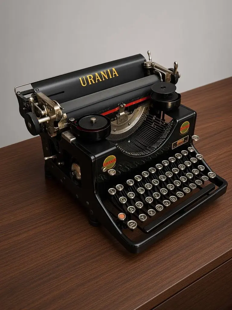 Антикварная пишущая машинка URANIA