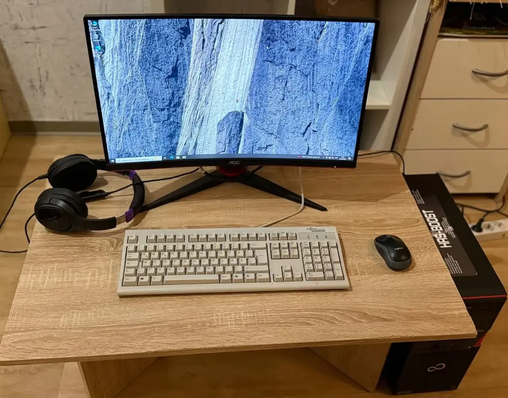 🎮 Gaming-PC Komplettset – GTX 1050 Ti + 165 Hz Monitor + Zubehör