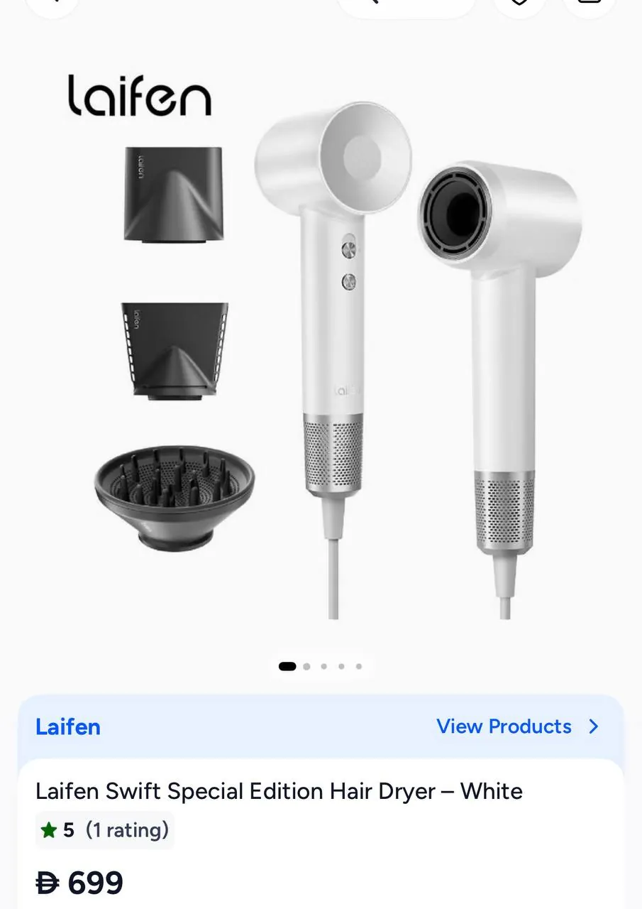Фен Laifen swift pro , почти не использовался с коробкой и подставкой 400aed