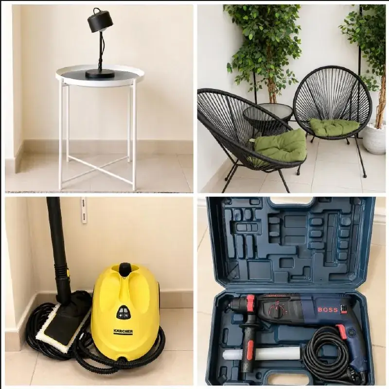 Металлический столик IKEA — 80 AED
