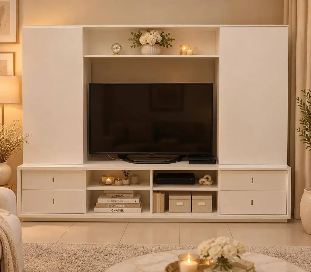 Продаю большой белый шкаф-стенку / TV unit