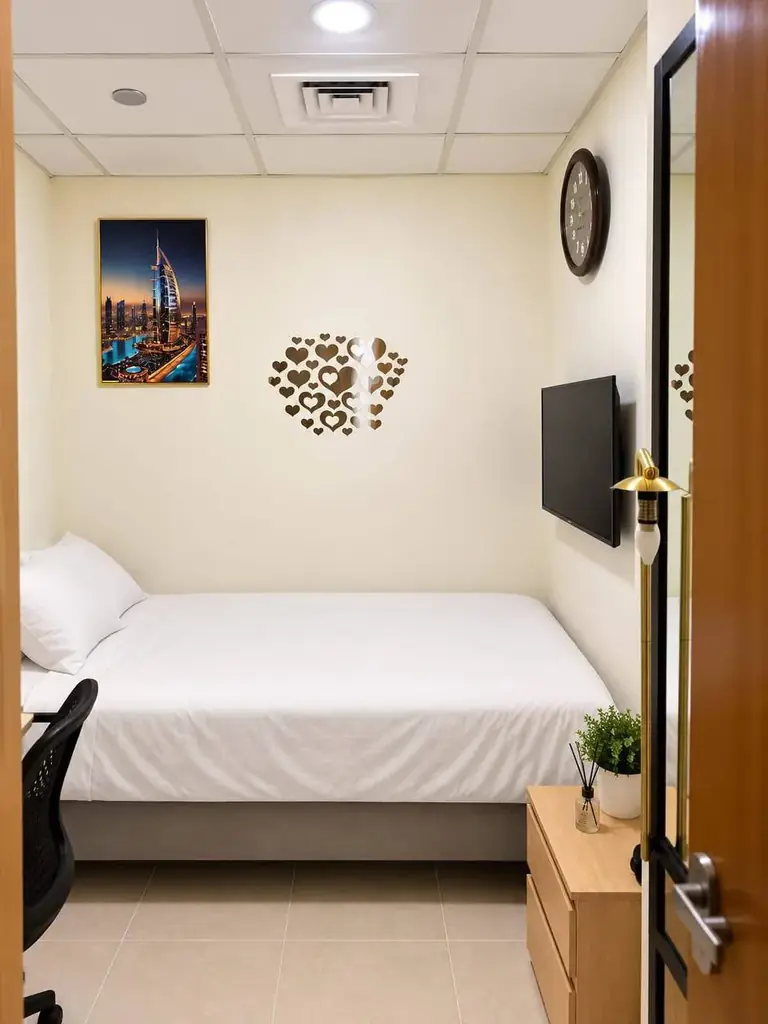 Mini Master Room with attached bathroom in Marina Crown tower in Marina