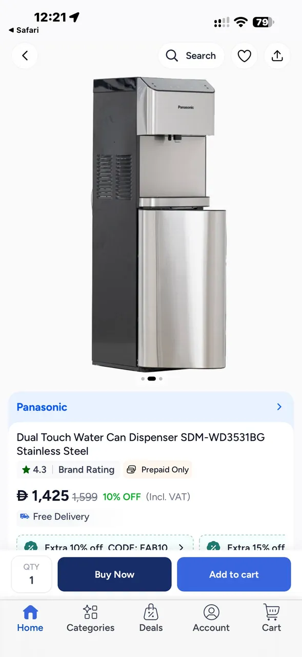 Selling Panasonic dispenser, all working, has boiling and cooling water, when we sent it for cleani…