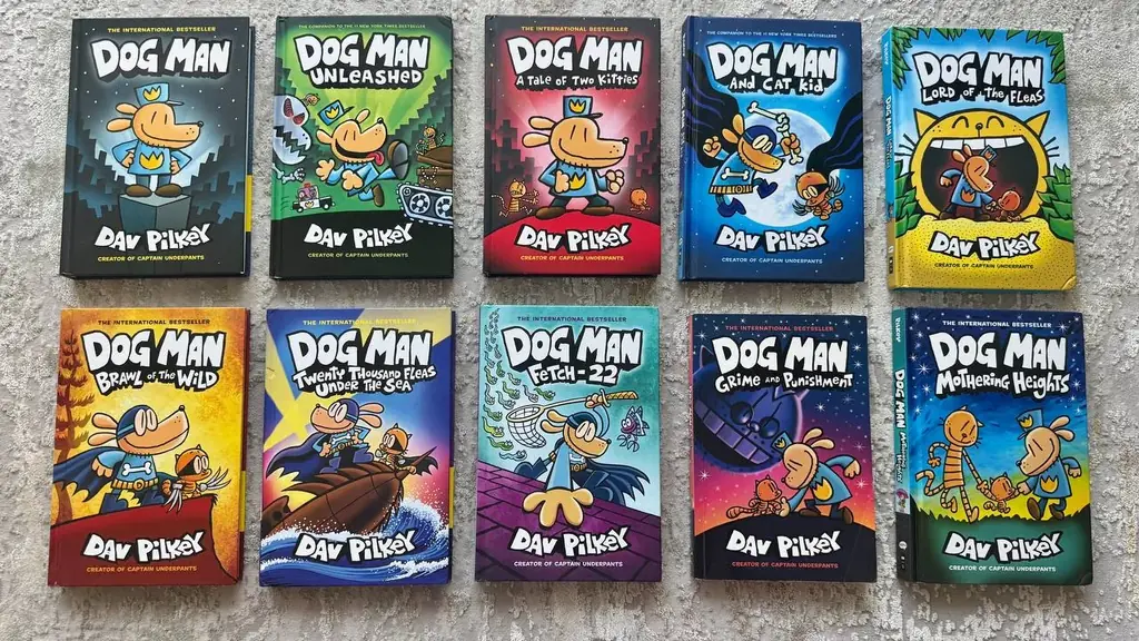Коллекция из 10 книг “Dog Man”