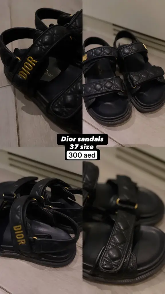 сандали Dior 37 размер, носились в этом году только. продам за 300 аед