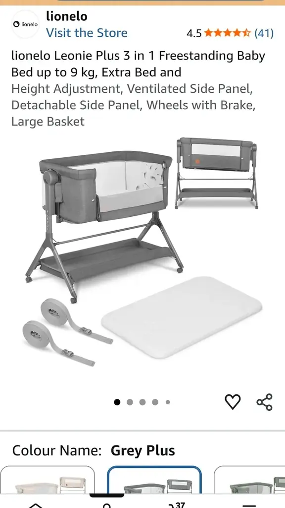Продаю кроватку Lionelo Leonie Plus 3 в 1, цвет Grey Plus, в очень хорошем состоянии.