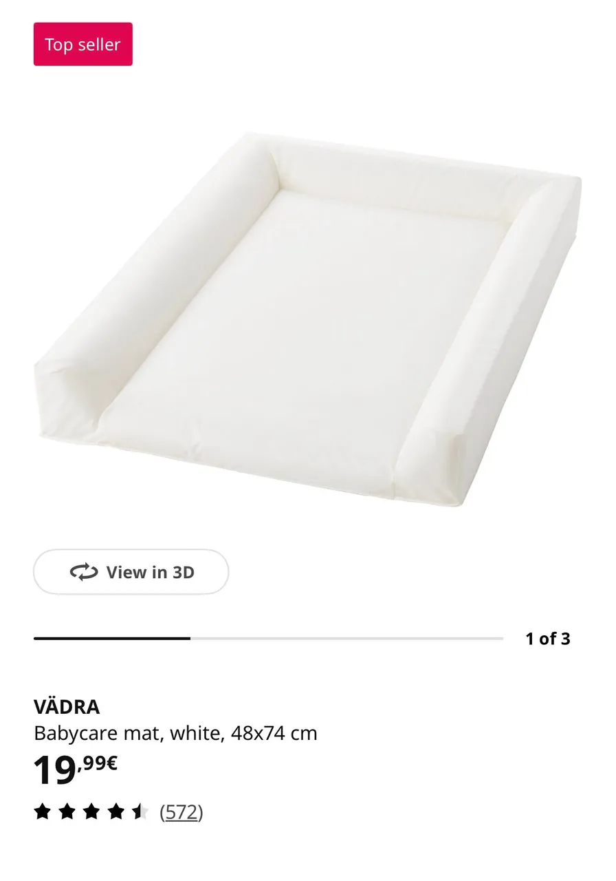 Пеленальный матрасик IKEA VARDA в идеальном состоянии - 10€