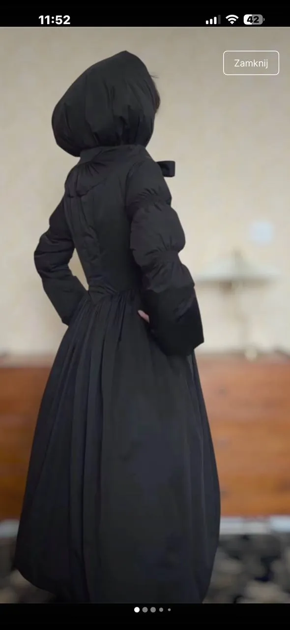 🖤 Эффектное пуховое пальто Lacemade — Warrior Down Coat (Black)