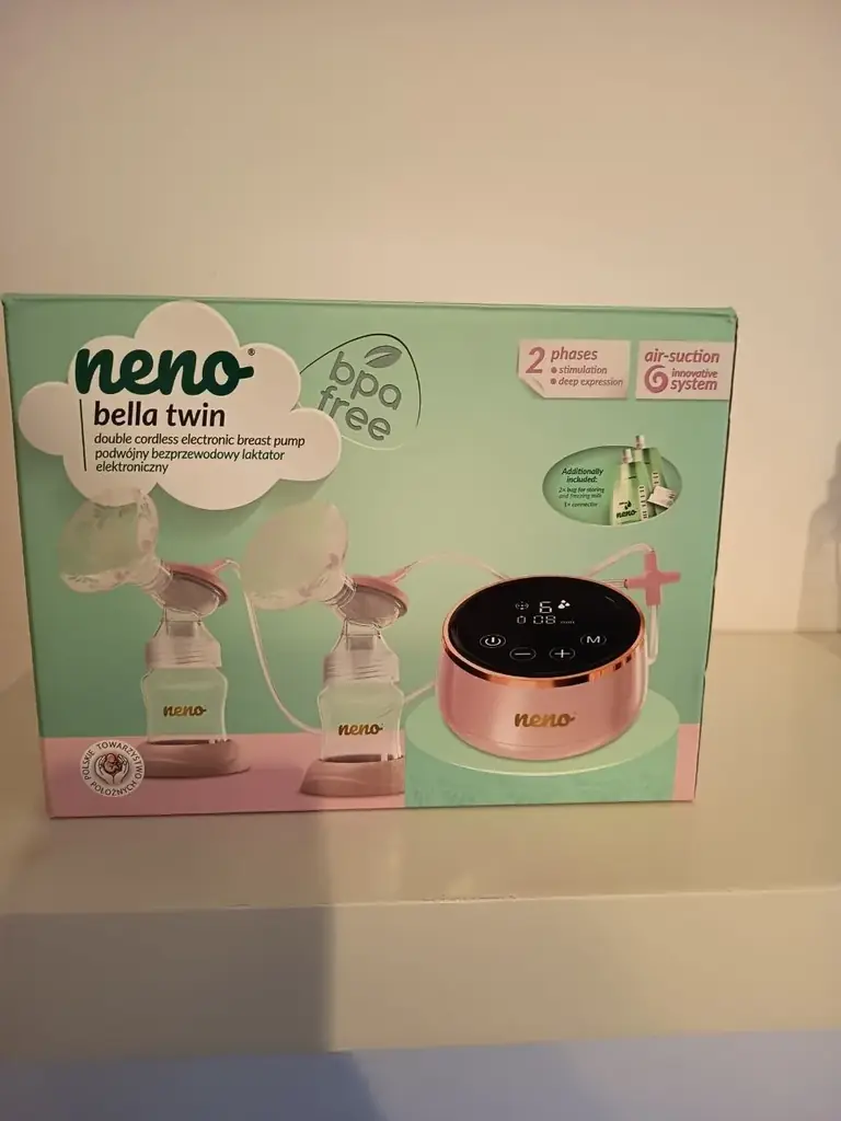 Продам двойной электронный молокоотсос Neno Bella Twin. Устройство позволяет сцеживать молоко однов…